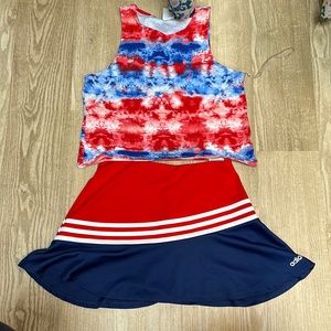 Girls size 16 adidas skort outfit.